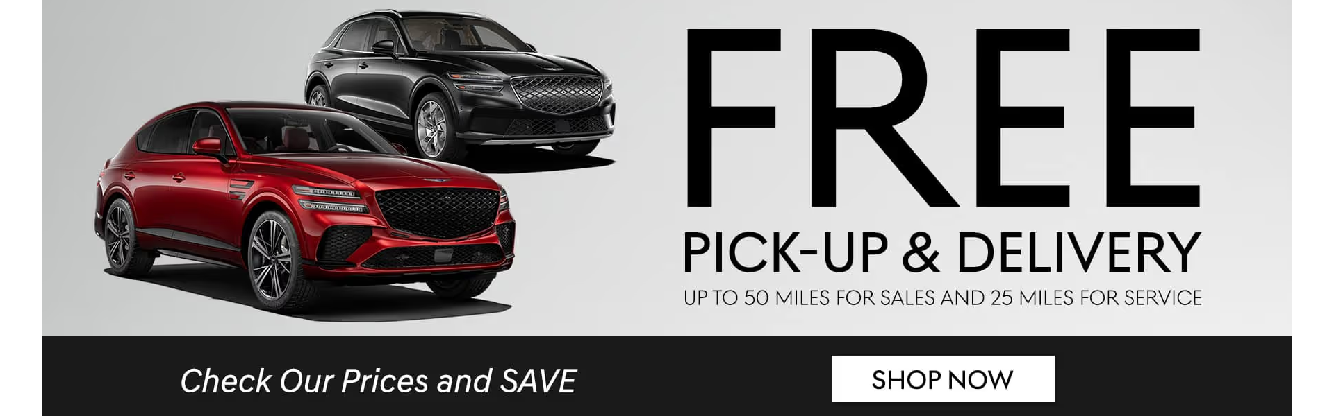 Free Pick-Up and Delivery at Genesis Of Cartersville in Cartersville GA